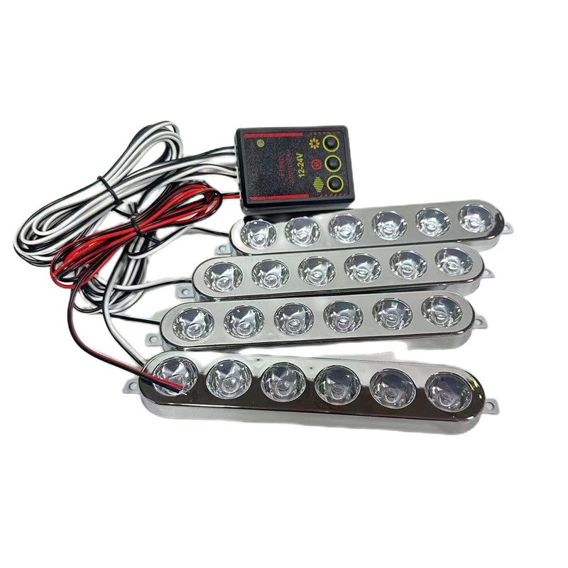 Çakar lamba 6x4 led sarı sarı 12-24v / LAPA536